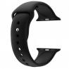 Bracelet Apple Watch 42-44 mm Silicone Noir