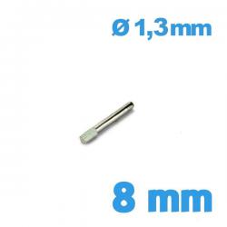 Goupille Moletée 8 mm diamètre 1,30 mm