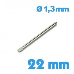 Goupille Moletée 22 mm diamètre 1,30 mm