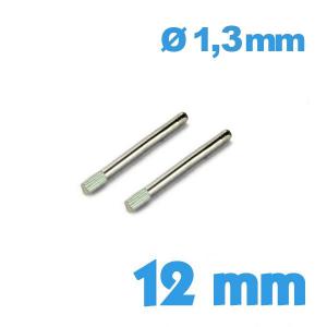 Goupille Moletée 12 mm diam. 1,30 mm - Lot de 2