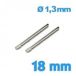 Goupille Moletée 18 mm diam. 1,30 - Lot de 2