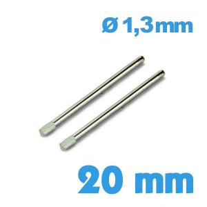 Goupille Moletée 20 mm - diam 1,30 - Lot de 2