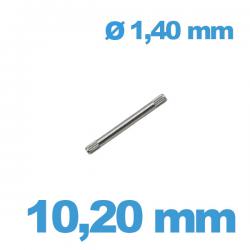Goupille Moletée Style Rolex 10,20 mm diam 1,40 (1,15 mm)