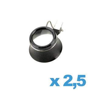 Loupe d'horlogerie avec pince x 2,5