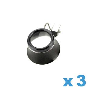 Loupe d'horloger x3 avec pince