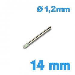Goupille Moletée 14 mm diam 1,2 mm pour Montre Bracelet Métal