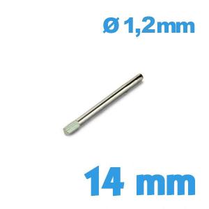 Goupille Moletée 14 mm diam 1,2 mm pour Montre Bracelet Métal