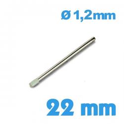 Goupille Moletée 22 mm diamètre 1,2 Acier