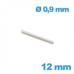 Goupille Droite 12 mm diamètre 0,90 mm Acier