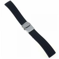 Bracelet Silicone Montre 22 mm Noir