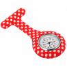 Montre Infirmière Rouge à Pois Blancs