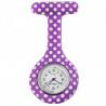 Montre Infirmière Originale à Pois - Violet