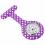 Montre Infirmière Originale à Pois - Violet