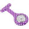 Montre Infirmière Originale à Pois - Violet