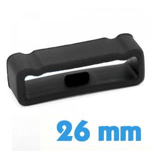 Passant Montre Silicone Noir 26 mm pour GARMIN