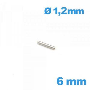 Barre Droite pour Montre 6 mm - Diamètre 1,2 mm