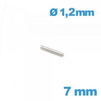 Goupille Droite 7 mm pour bracelet de Montre diam. 1,2 mm