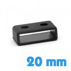 Passant pour Montre Casio G Shock Silicone Noir 20 mm