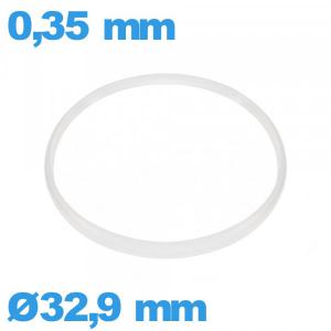 Joint pour horlogerie   pas cher  Cylindrique 32,9 X 0,35 mm pas cher