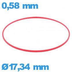 Joint pas cher pour montre  cylindrique 17,34 X 0,58 mm   étanchéité 