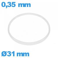 Joint 31 X 0,35 mm verre pour horlogerie blanc  Sternkreuz 