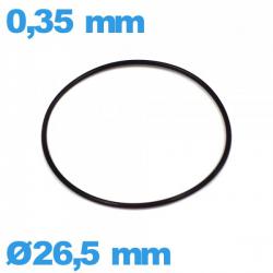 Joint d'horlogerie O-ring de marque ISO Swiss étanchéité 26,5 X 0,35 mm nitrile  