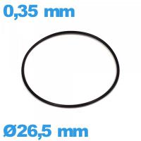 Joint d'horlogerie O-ring de marque ISO Swiss étanchéité 26,5 X 0,35 mm nitrile  