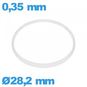 Joint  pas cher verre d'horlogerie ISO Swiss 28,2 X 0,35 mm   