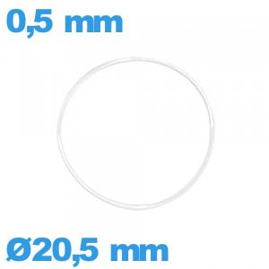 Joint de montre 20,5 X 0,5 mm O-ring étanchéité silicone  