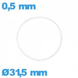 Joint pour montre 31,5 X 0,5 mm torique étanchéité silicone  