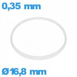 Joint  16,8 X 0,35 mm verre pour horlogerie blanc   Sternkreuz