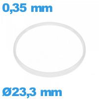 Joint verre montre de marque Sternkreuz Hytrel pas cher  Cylindrique 23,3 X 0,35 mm pas cher