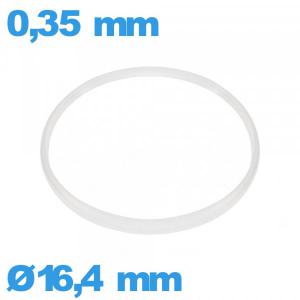 Joint d'horlogerie  16,4 X 0,35 mm  Hytrel Cylindrique  