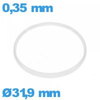 Joint verre pour montre  31,9 X 0,35 mm  Hytrel   blanc