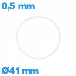 Joint de montre 41 X 0,5 mm étanchéité transparent silicone pas cher O-ring