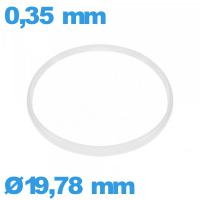 Joint   verre montre ISO Swiss 19,78 X 0,35 mm   