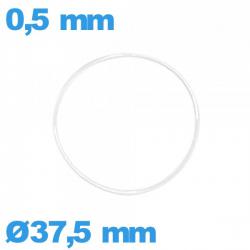 Joint  37,5 X 0,5 mm montre torique silicone 