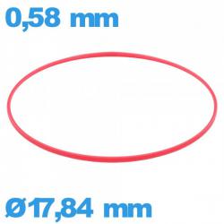 Joint 17,84 X 0,58 mm horlogerie  cylindrique  