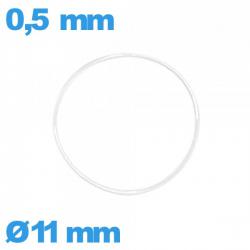 Joint de montre 11 X 0,5 mm étanchéité  silicone  torique