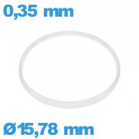 Joint Hytrel  verre de montre  15,78 X 0,35 mm i-Ring  blanc