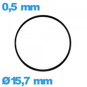 Joint 15,7 X 0,5 mm montre nitrile plat