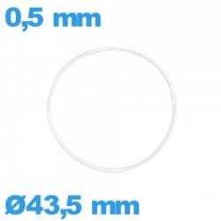 Joint  pour horlogerie torique 43,5 X 0,5 mm   étanchéité silicone