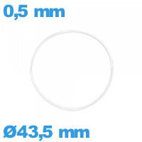 Joint  pour horlogerie torique 43,5 X 0,5 mm   étanchéité silicone