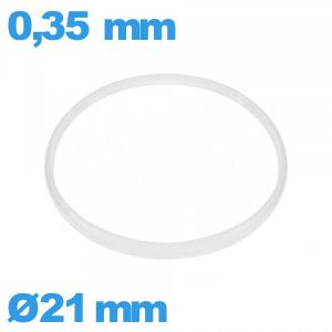 Joint d'horlogerie 21 X 0,35 mm     blanc
