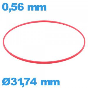 Joint étanchéité de montre de marque ISO Swiss   31,74 X 0,56 mm  cylindrique