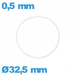 Joint  32,5 X 0,5 mm torique de montre silicone