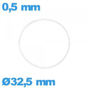 Joint  32,5 X 0,5 mm torique de montre silicone