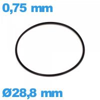 Joint 28,8 X 0,75 mm nitrile O-ring montre 
