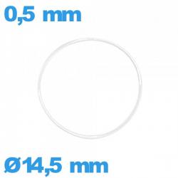 Joint torique 14,5 X 0,5 mm pour horlogerie   silicone