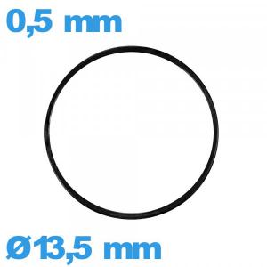 Joint étanchéité pour montre  pas cher plat 13,5 X 0,5 mm NBR